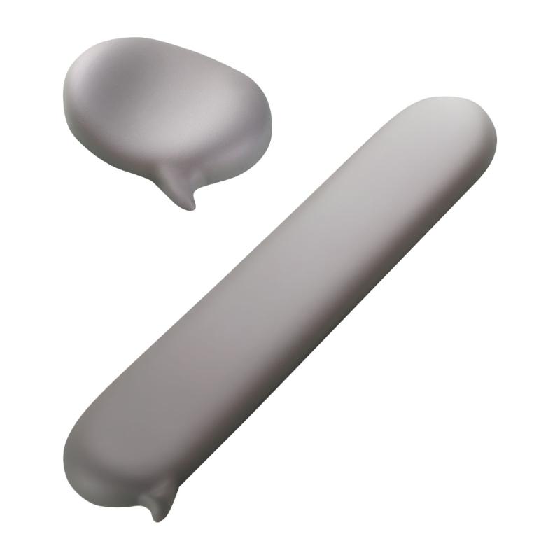 Slip designs Wrist Cushion Set Made Of Silicone And PU Leather For Enhanced Stability And Comfort During Desk Use.
