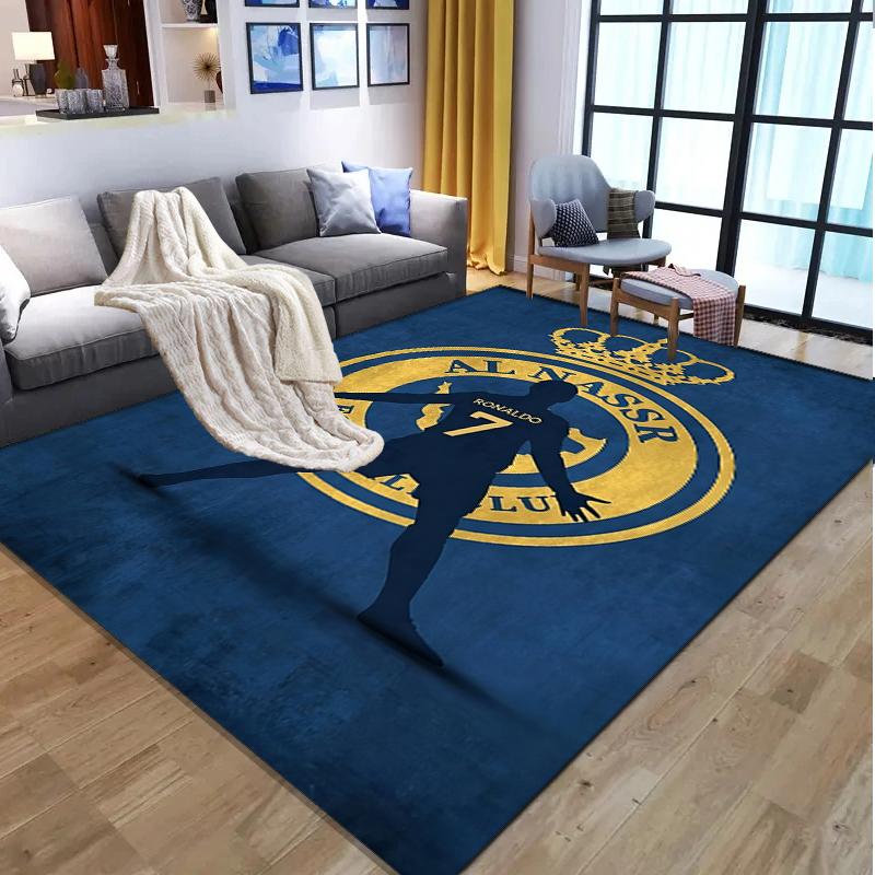 Cristiano Ronaldo Pattern Rug, Indoor/Outdoor Mat, for Picnic, Gameroom, Bedroom, Office, Living Room, Home Decor Carpet, Birthday Gift