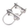 M6 U Bolts Mounting Hardware Heavy Duty Anti-Rust Mast To Mast Clamp V Jaw Block Mount Bracket Kit For Outside Home Antenna