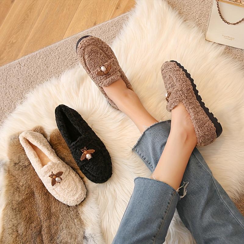 Women's Shearling Fleece Boots for Winter Wear 2025 Korean Style Flat Sole Moisture-Wicking, Warm, Comfortable