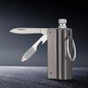 Outdoor Portable Lighter Bottle Keychain With Containing Cotton Core