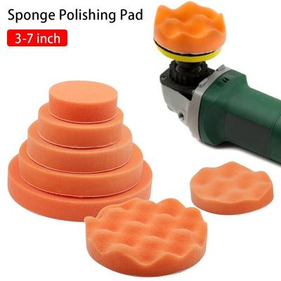 1Pcs Sponge Buffing Foam Sponge Polishing Pad Power Tools Accessories Removes Scratches Car Polishing Disc 3-7inch