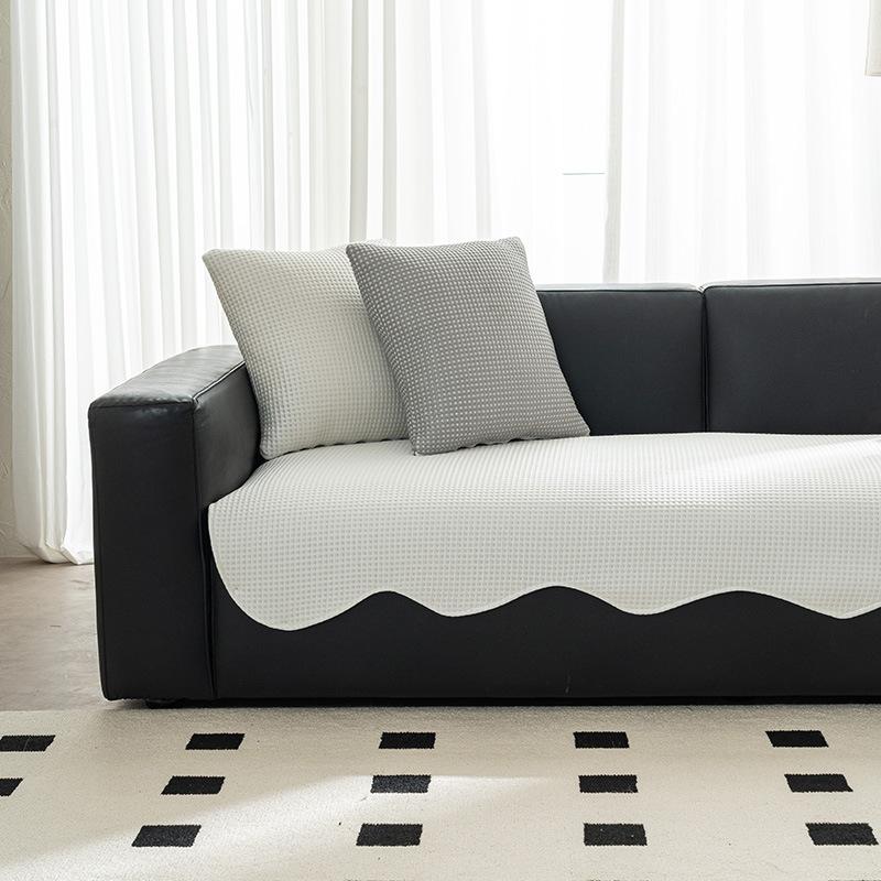 Cool Doudou Waffle Special-Shaped Sofa Cushion Summer Mat Cushion New Straight Ice Silk Sofa Cover