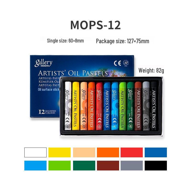 

Миючі південнокорейські олійні пастелі: 48 М яких Кольорів, НеБрудні Олівці, Ідеальний Художній Подарунок для Дітей