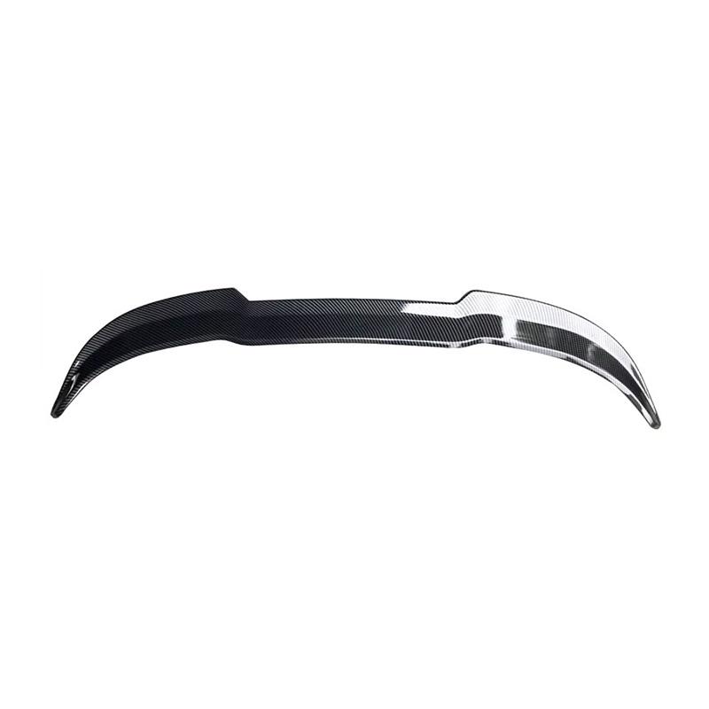 Spoiler für Ford Fiesta MK8 8.5 ST 2018-2022 Heckverlängerung Kleiner Flügel Heck ABS Hochglanz Schwarz Carbon-Stil Autozubehör