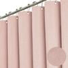 Linen Look Shower Curtain - Thick & Waterproof Bathroom Fabric with Plastic Hooks