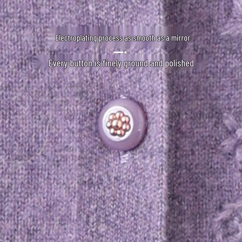 Women's Floral Embroidered Slim-Fit Knit Cardigan