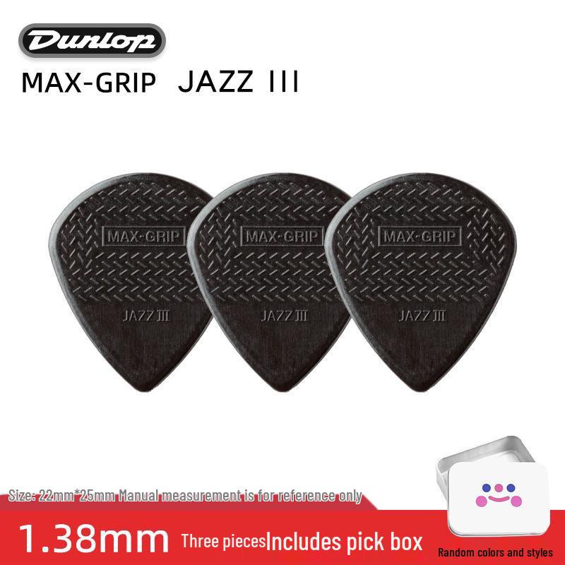 Dunlop Jazz3 Electric Guitar Pick - Genuine Small Turtle Jazz 3-Speed Bass Pick