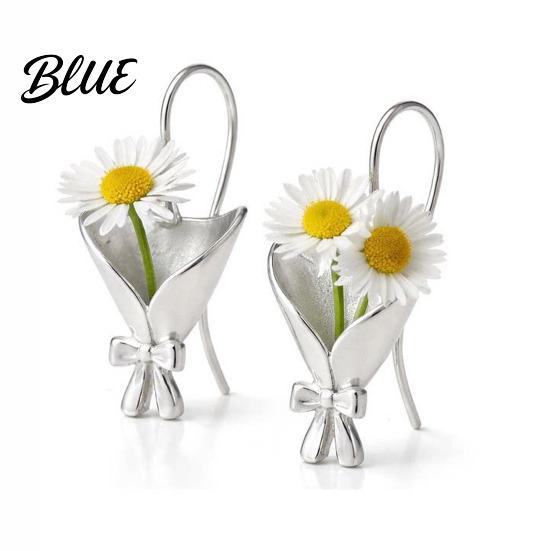 Meaningful Flower Gift DIY Bouquet Necklace Earrings Wearable Mini Vase