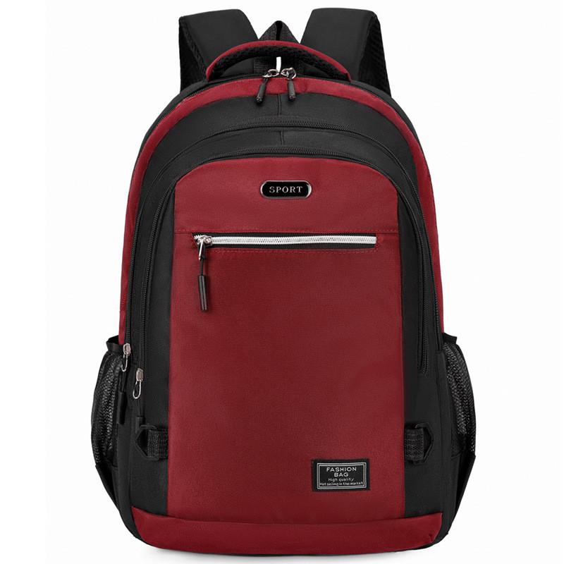 Letter Printed Oxford Fabric Business Laptop Backpack With Lightweight Design For High School Students