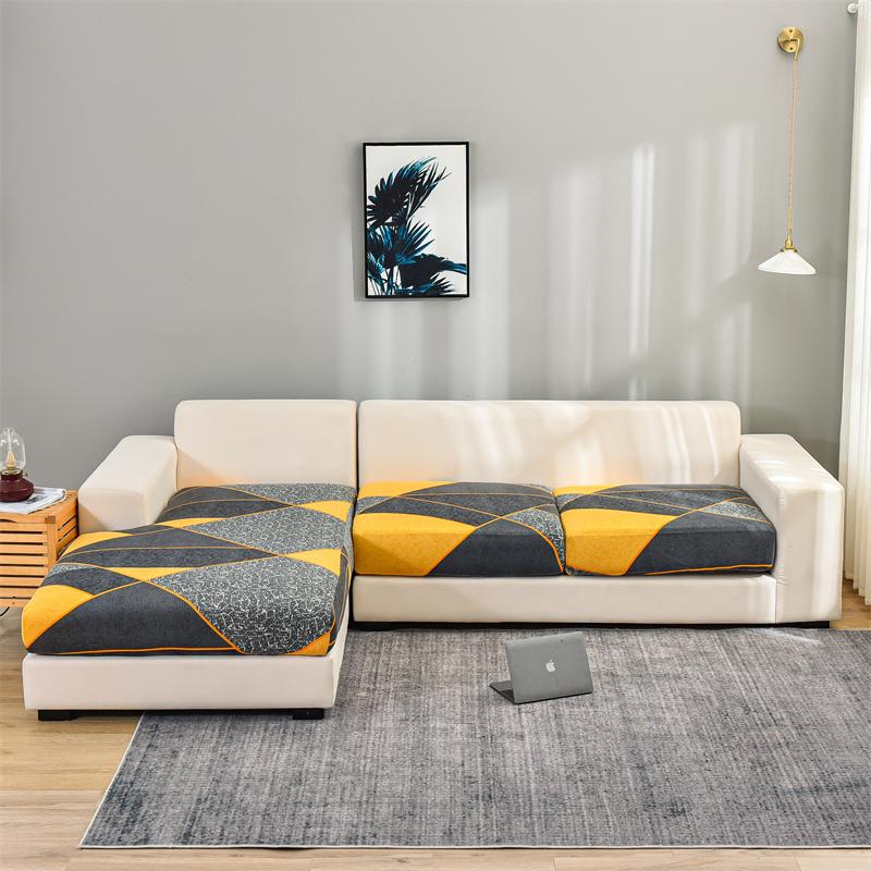 Stretch Floral Sofa Seat Cushion Cover Elastic Sofa Covers For Living Room Armchair Couch Cover L-Shape Sofa Cover Removable