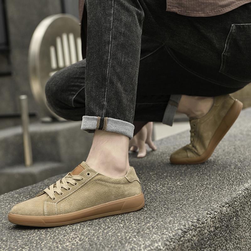 Marka modowa Modne Wygodne Codzienne Buty Wszechstronne Do dojazdów Męskie Skórzane Buty Outdoor Antypoślizgowe Odporne na zużycie Buty sportowe