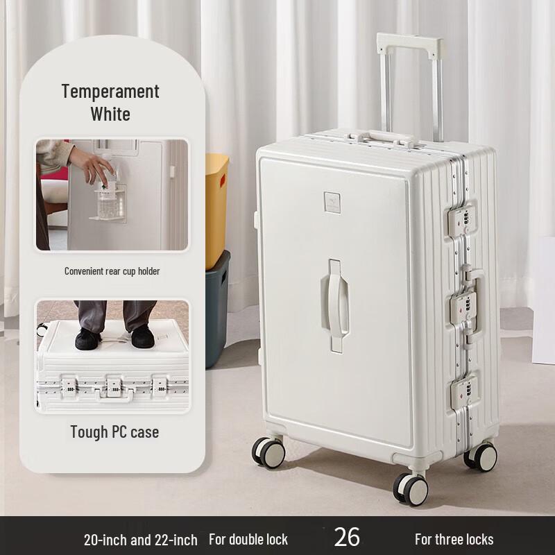 

Women s Aluminum Frame Luggage Suitcase