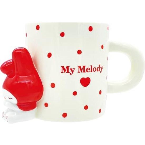 Sanrio My Melody Mug Sweet Approximately Diameter 128cm 300ml Tableware Miscellaneous Goods Birthday Present White SAN4643