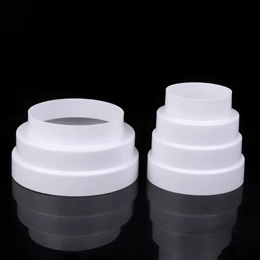 1Pcs Durable Multi Reducer Extractor Fan Pipe For Fan Ventilation 80/100/110/120/150/160mm Fan Pipe Connector White Exhaust Duct