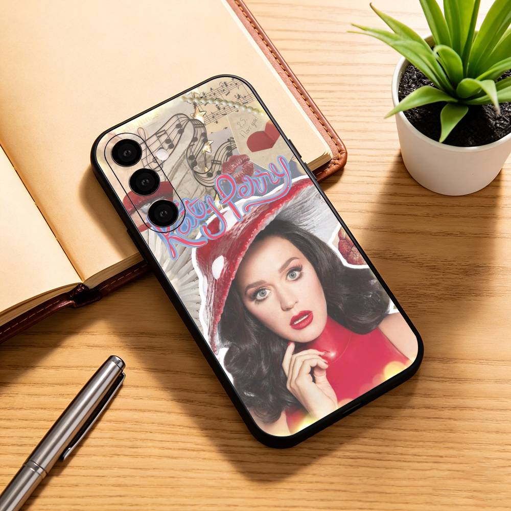 K-Katy Perry Singer Phone Case For Samsung Galaxy A73,A72,A71,A70,A53,A52,A51,Others Soft Black Cover