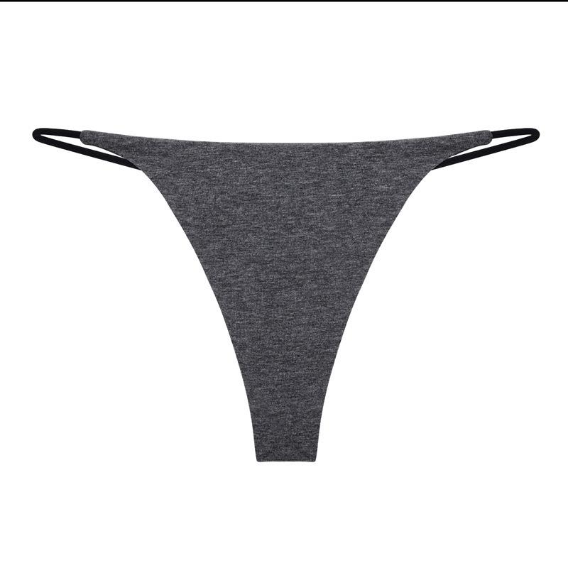 Tanga sexy pentru femei cu broderie fluture Chiloți bikini Lenjerie de corp din bumbac Pantaloni T