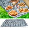 Large Outdoor Picnics Blanket Folding Beach Mats Portables Softable Blanket for Hiking and Family Gatherings