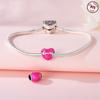 Bead Components Copper Metal Charm Bead Components Authentic Original Glue Application Heart Bead Components Compatible With Bracelet High Quality
