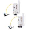 Split Toilet Drain Valve Toilet Cistern Flush Valve Overflow Lever Operated 1/2 Piece Bathroom WC Water Tank Fittings