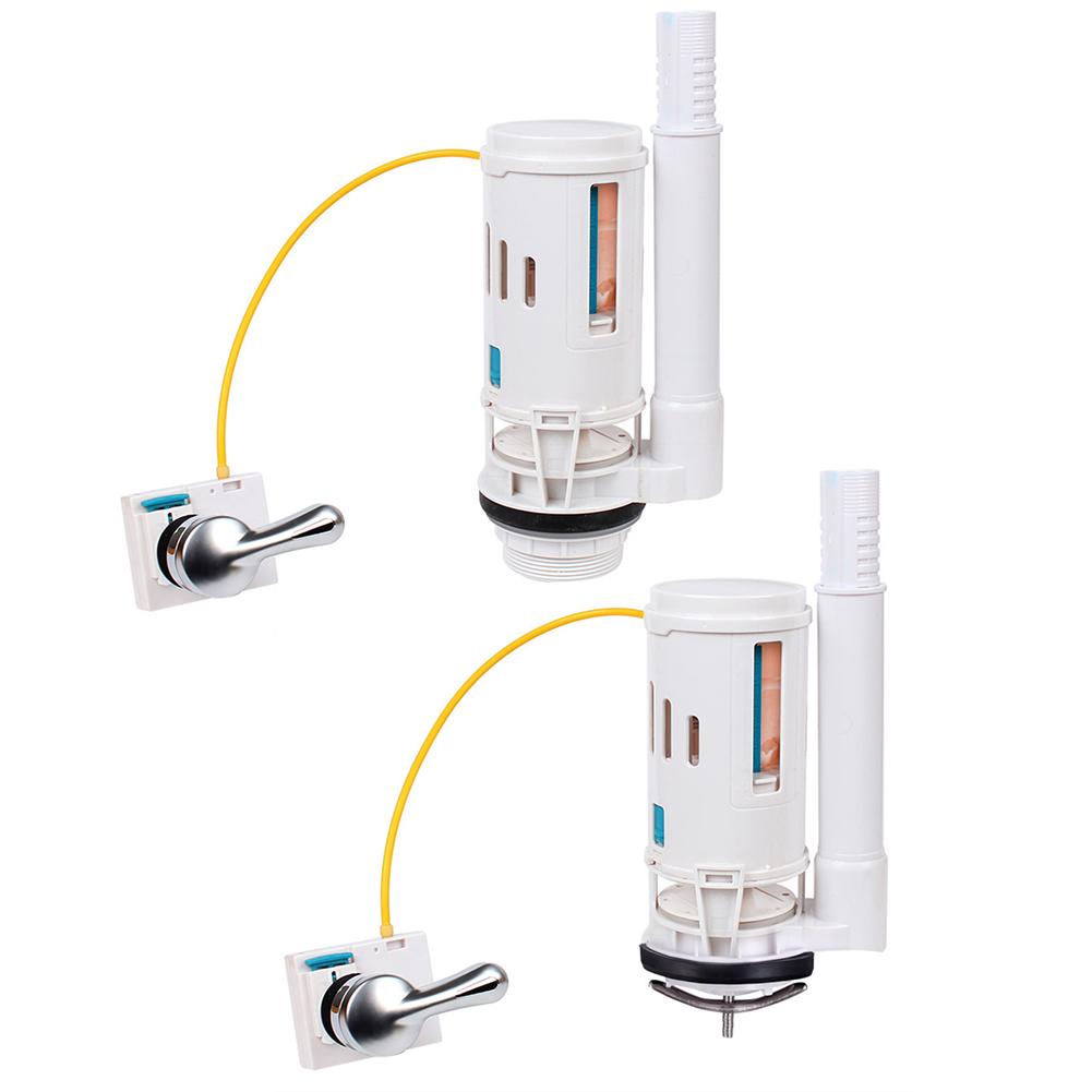 Split Toilet Drain Valve Toilet Cistern Flush Valve Overflow Lever Operated 1/2 Piece Bathroom WC Water Tank Fittings