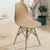 Stretchable Solid Color Chair Cover Shell Chairs Soft Milk Silk Easy Clean Dustproof Removable Washable Chair Cover