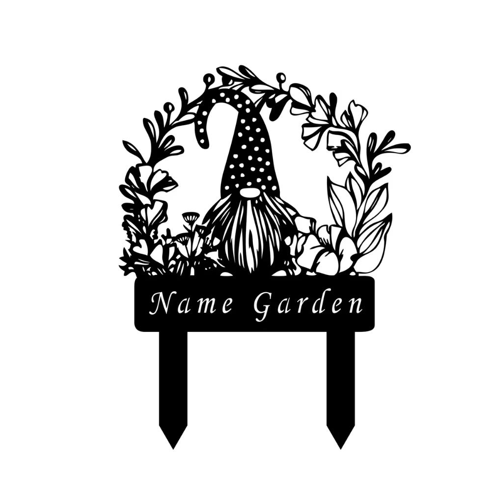 **1. Metal Gnome Garden Stake Iron Yard Sign Outdoor Lawn Decor** **2. Handmade Iron Gnome Yard Stake Unique Garden Gift for Gardener**
