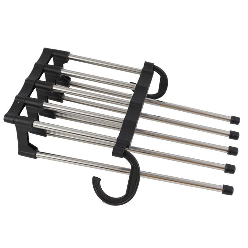 Fashionable New Five In One Anti Slip Pants Rack, Multifunctional Foldable Storage Rack,Dedicated To Wardrobes,Saving Space