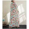 Summer Cotton and Linen Printed Loose and Simple Long Skirt, Women's Skirt Thin