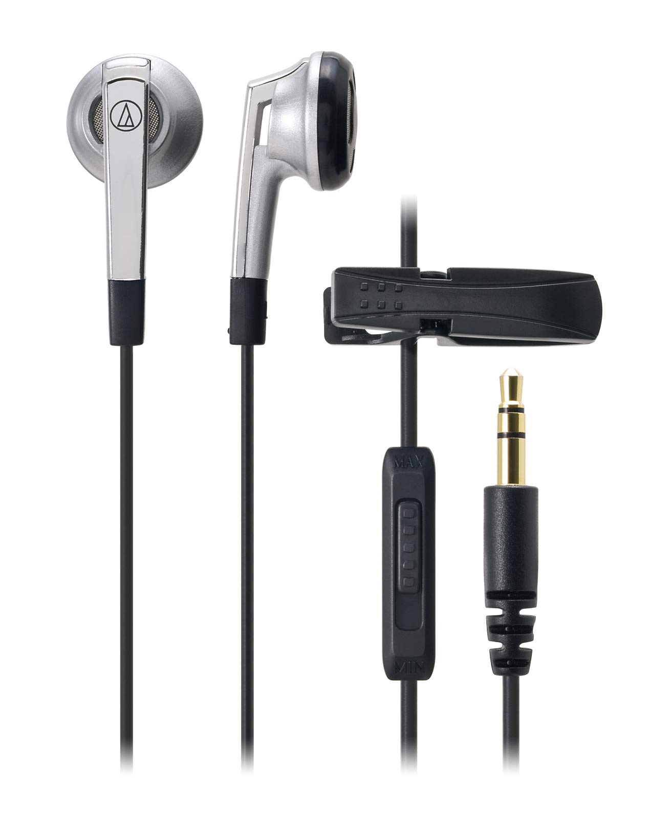 

Проводные наушники с микрофоном для ТВ Внутриканальные Серебристые Audio-Technica ATH-C505TV серебряный