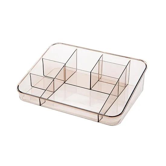 Makeup Cosmetic Storage Box Desk Bathroom Organizer Large Capacity Makeup Display Case Brush Lipstick Holder