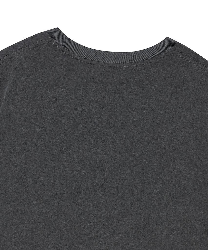 BEYOND CLOSET [Collection Line] Shadow Swan Washed Short Sleeve T-Shirt Washed Charcoal