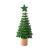 NUCHI Mini Wooden Christmas Tree Desktop Ornament Scene Decor