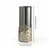 Cylindrical Vase Geometric Metal Metal-Like for Entryway, Dining Table
