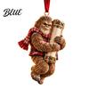 Holiday Cash Present Decoration Big Foot Money Holder for Cash 2D Acrylic Sasquatch Gift Unique Grandchildren Ornament Clear Xmas Tree Hanging Party