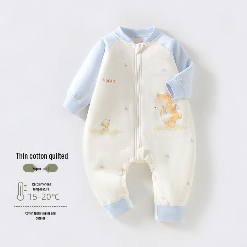 

Autumn/Winter Baby Sleeping Bag - 40g Quilted, Split-Leg, Anti-Kick Pajamas for Infants 100 (2-3 years, 25-28 lbs)