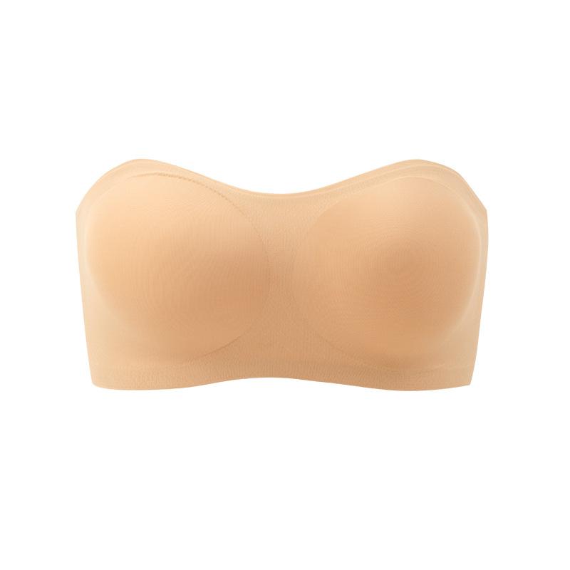Women's Seamless Strapless Tube  Non-Slip Invisible Wireless Bralette, Multiway Everyday Bra