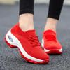 Luftkissen Damen Schaukel Sportschuhe - Leichtes Flyknit, Dicke Sohle, Atmungsaktiv, Höhensteigernd