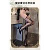 Man Desire Sex Stockings Fishnet Socks Black Side Mesh Retro Rose Sexy Hollow Stockings Pantyhose 4022