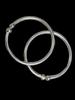 @ Simple Smooth Silver Adjustable Bracelet Kada For Baby Kids MJ-450-60%OFF