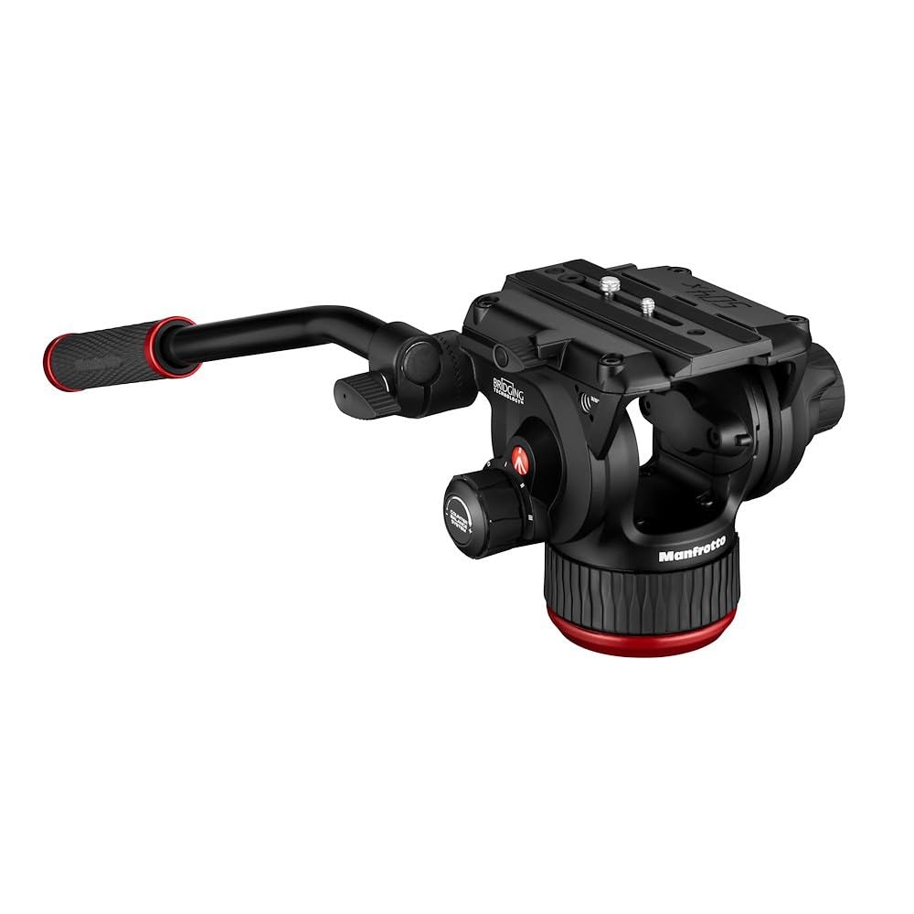 

Manfrotto 504X Fluid Video Head with Sliding Quick Release Spirit Brake 12kg Load Capacity Plate, Level, System, 4-Stage Counterbalance, (MVH504XAH)