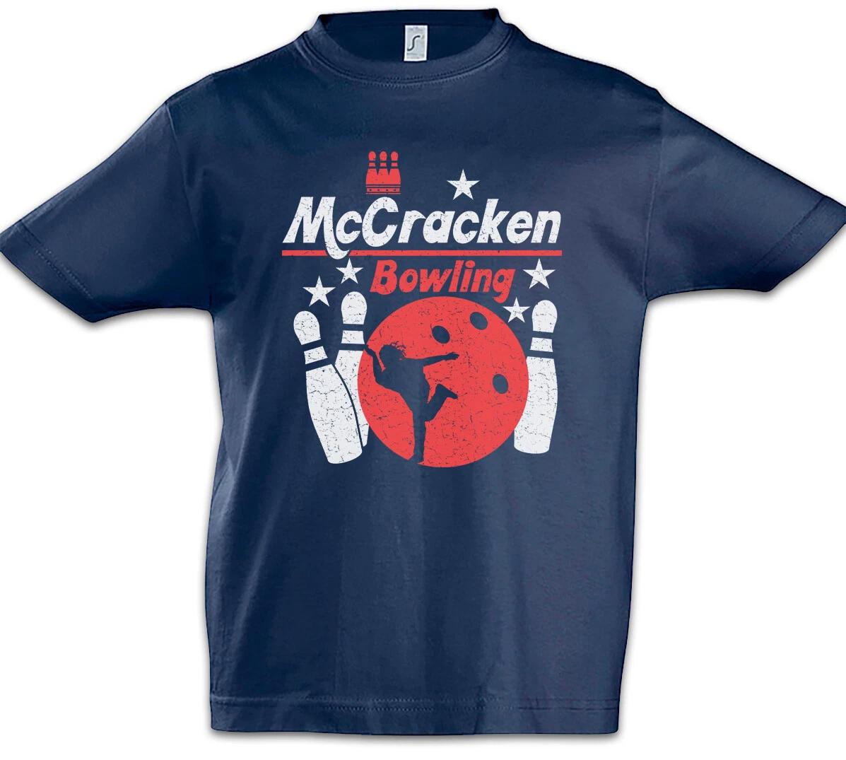 McCracken Bowling Kids Boys kids boys T-Shirt Gamer Kingpin Fun Symbol Logo Company Logo 100