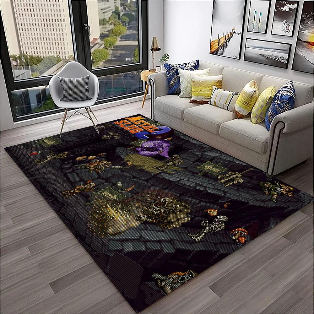 Retro Game Metal Slug Gamer Cartoon Carpet Rug for Home Living Room Bedroom Sofa Doormat Decor,kids Area Rug Non-slip Floor Mat