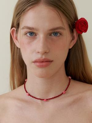 Love Me Monster 5 Rose Crystal Choker_2Color