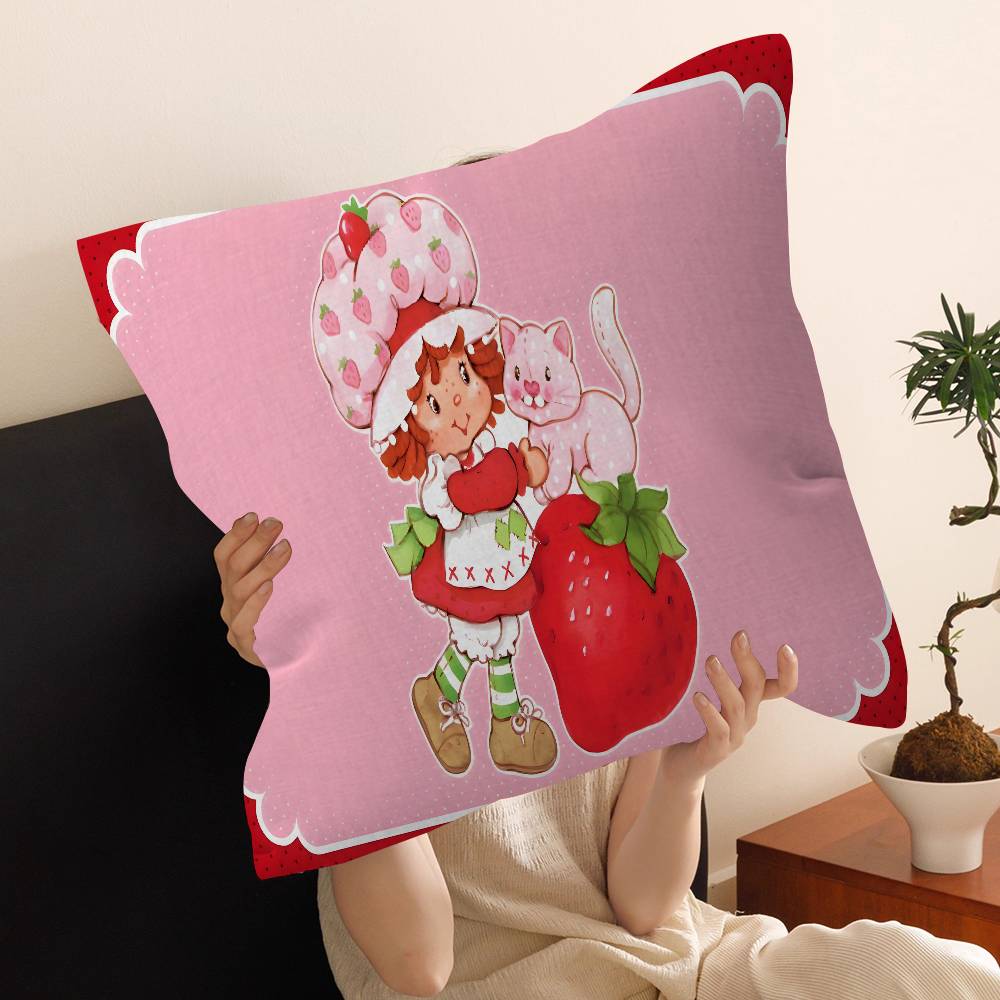 S-Strawberrys-S_Shortcakes Cushion Cover Polyester Sofa Cushions Decorative Throw Pillows Home Decoration Pillowcover