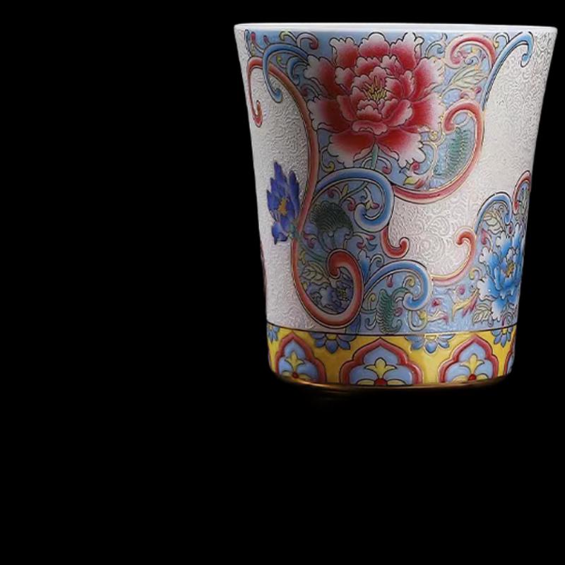 Dunhuang Art Cloisonné Enamel Tea Set