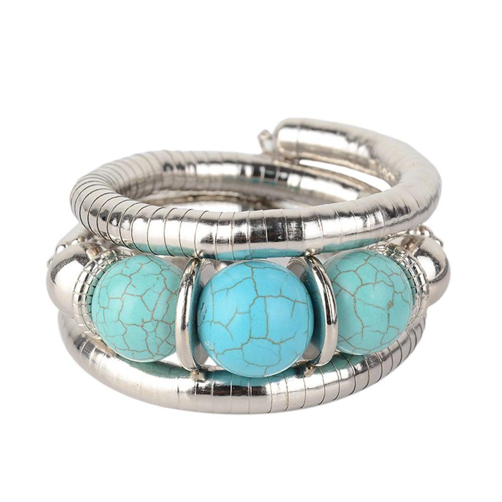 Stacking Multi Layer Bracelet Alloy Three Layer Bangle New Snake Bracelet Jewelry Accessories