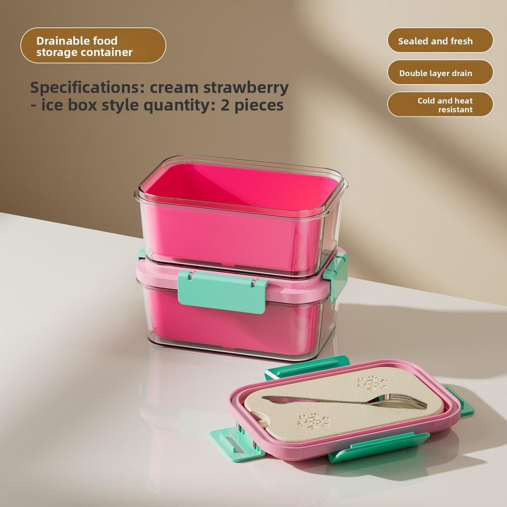 Fruits Bento Box For Outdoor Use With Leakproof Design For Camping