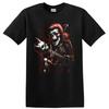 Skull Guitarist T Shirt W/ Sunglasses Gothic Rock Music Skeleton Tee Art Graphic
