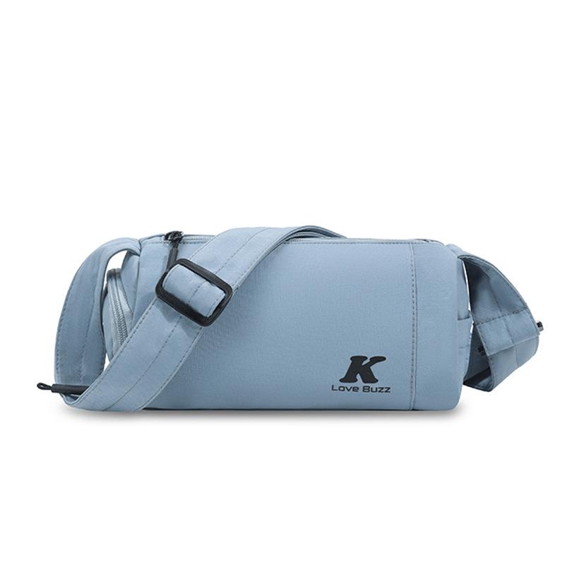 Женская сумка-цилиндр, сумка через плечо, большая вместимость, сумка через плечо синий